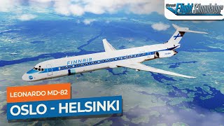 MSFS] Oslo to Helsinki Vantaa - Leonardo MD-82 Finnair｜Drawyah