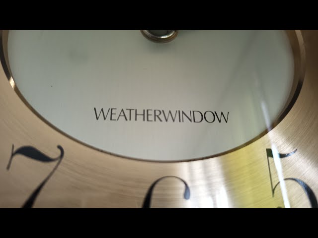 天気予報）セイコー ウェザーウィンドウ RE516B からくり時計 - YouTube