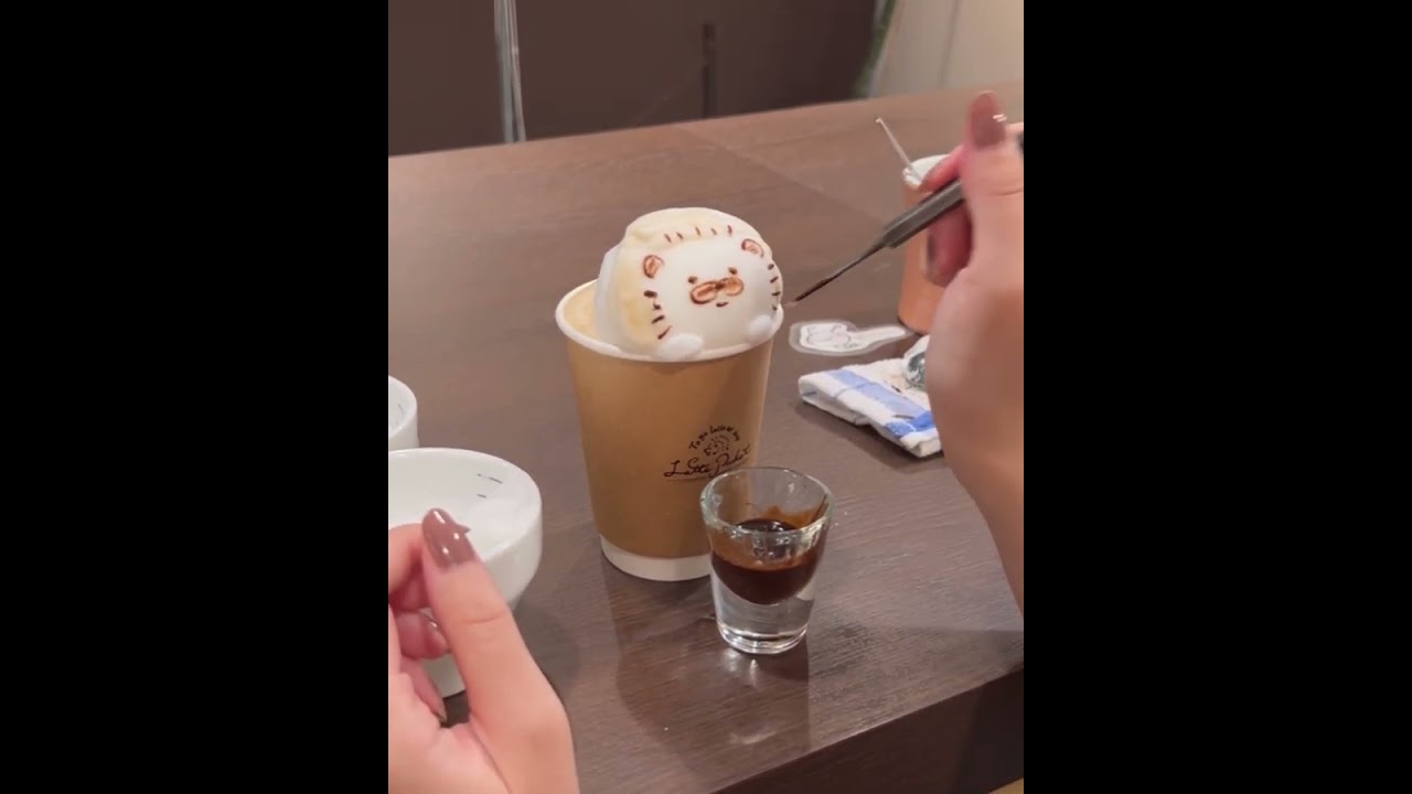 Enjoy creative 3D latte art in Harajuku. Try Latte Pocket, a