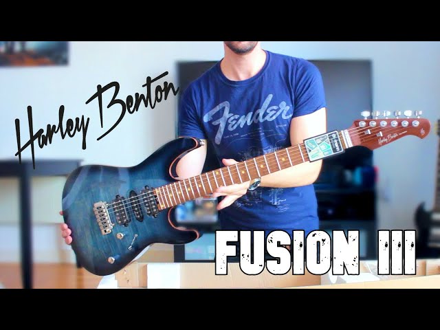 FIRST IMPRESSIONS! Harley Benton Fusion 3 HSH FBLB Unboxing - YouTube