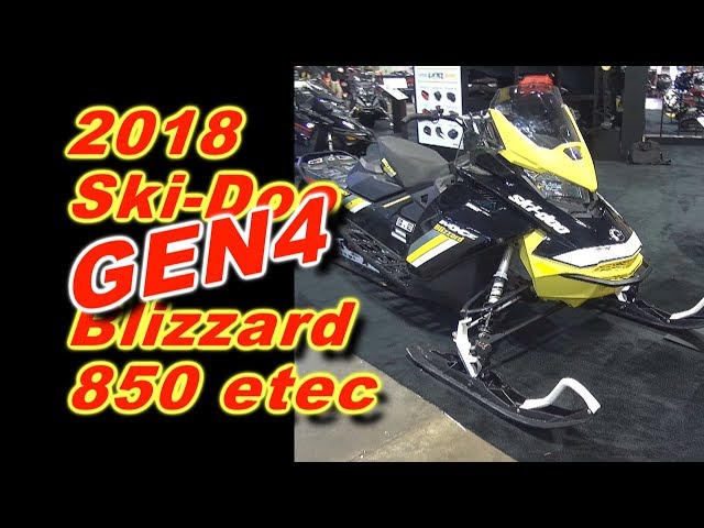 2018 Ski-Doo Gen4 850 e-tec Blizzard - YouTube