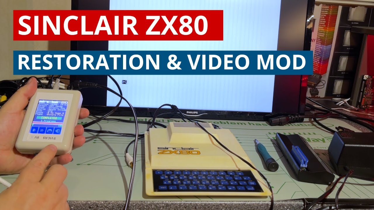 WORKING Sinclair ZX80! restoration and cheap composite video