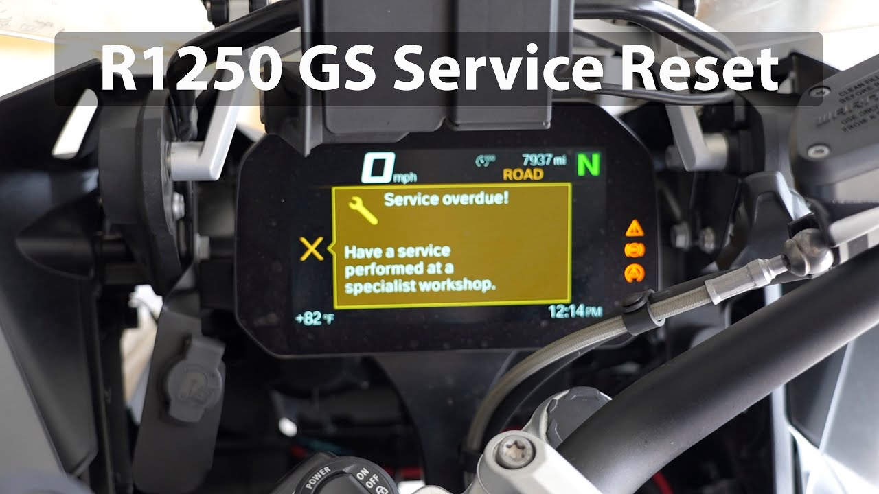 BMW R1250 GS Service Light Reset - YouTube