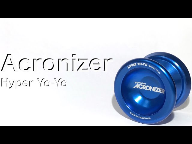 アクロナイザー ヨーヨー紹介 / Acronizer yoyo Review - YouTube