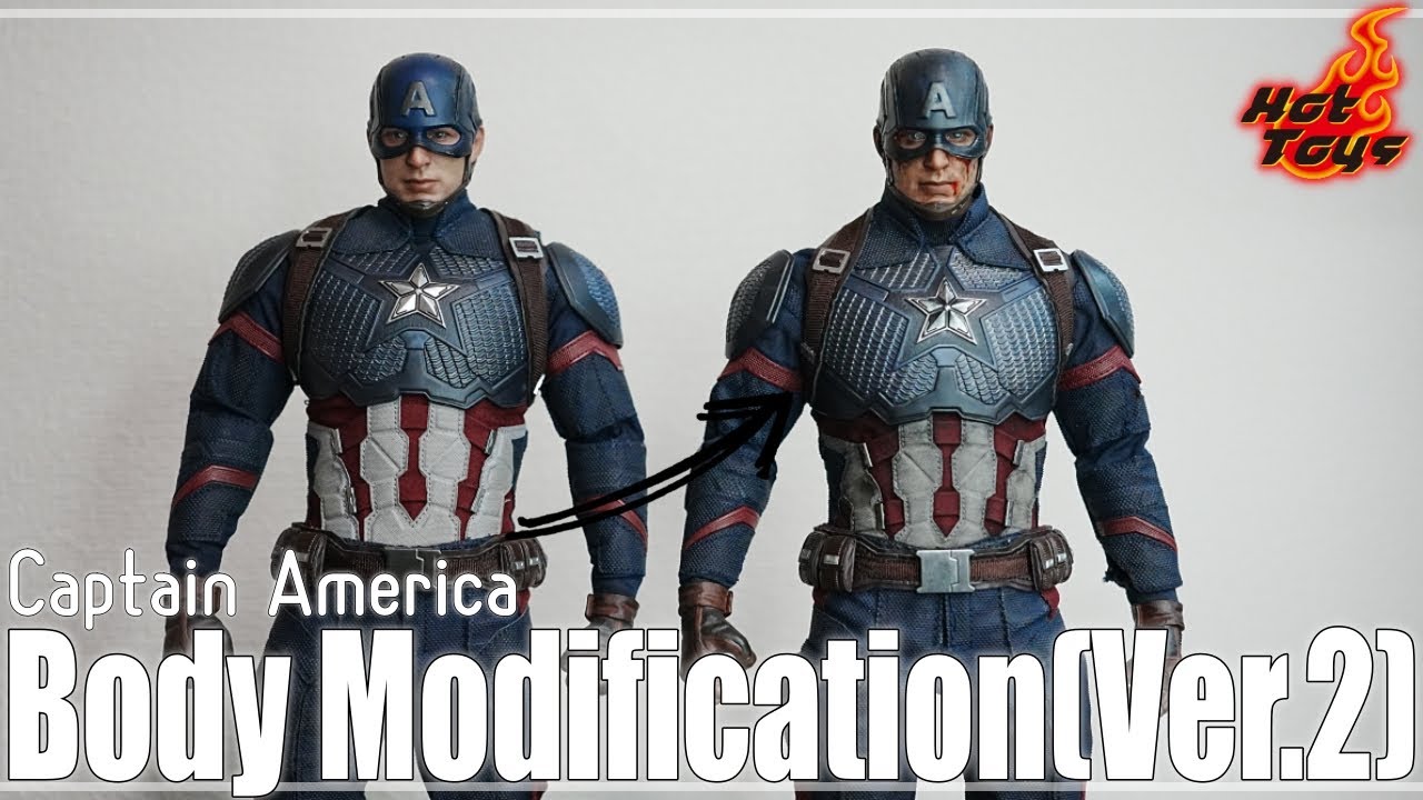 HotToys CaptainAmerica Body modification Custom ver.2 - YouTube