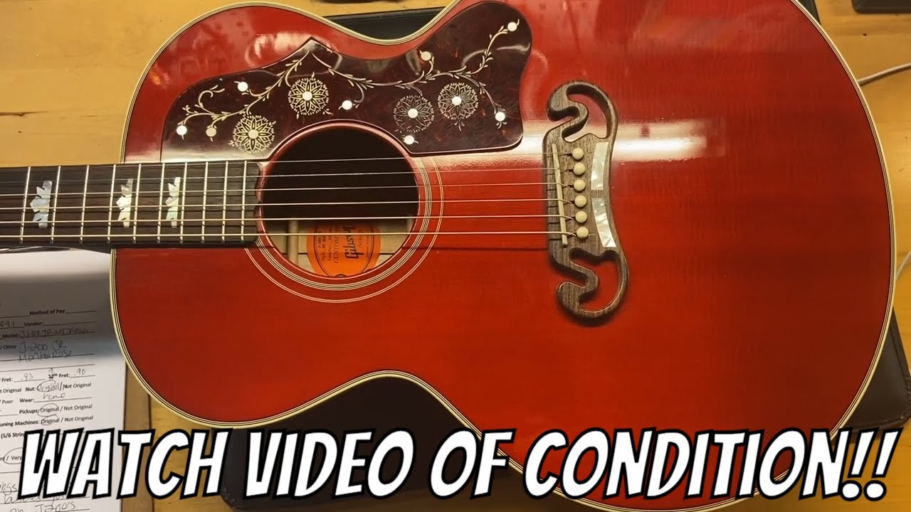 2014 Gibson Custom Shop J 200 JR Montana Rose - YouTube