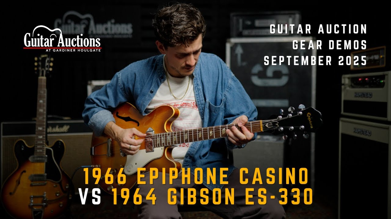 Epiphone Casino (1966) vs Gibson ES-330 (1964) — Lots 166 & 193