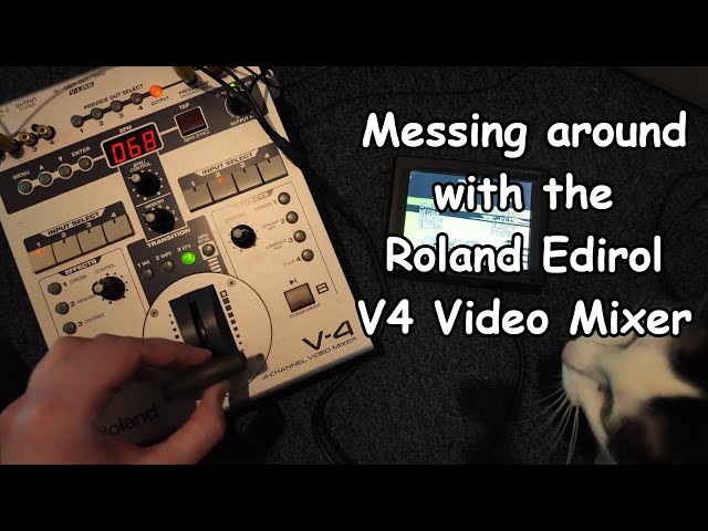 Video Feedback with the Roland Edirol V4 Video Mixer - YouTube