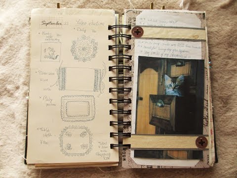 紙もの好きの雑記帳 19 ジャンクジャーナルの使い方 その1 - YouTube