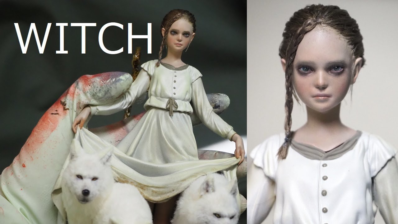 ガレージキット【WITCH】塗装・製作風景/Making of garage kit(WITCH