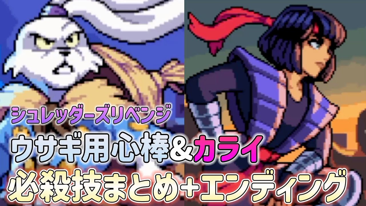 シュレッダーズリベンジ追加キャラ ウサギ用心棒&カライの必殺技まとめ