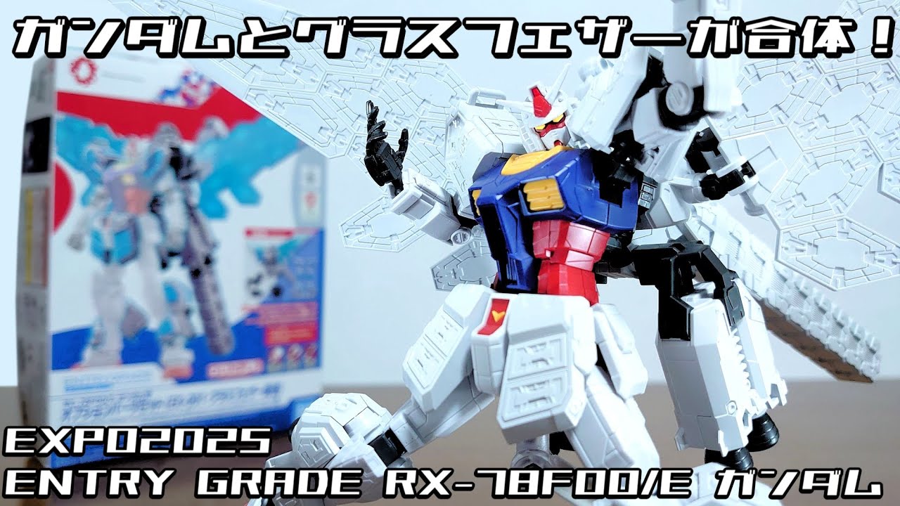 Gundam and Glass Feather Combine!) E G RX-78F00/E Gundam & EX-001