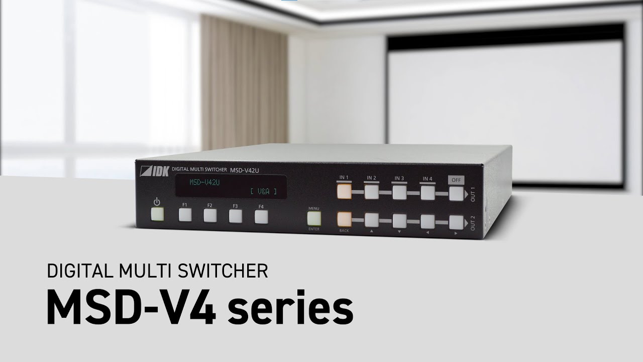 MSD-V42U 4K@60対応 デジタルマルチスイッチャー | 株式会社アイ・ディ
