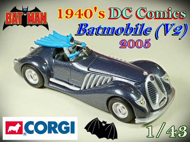 Corgi - 1/43 Diecast - DC Comics - 1940's Batmobile - YouTube