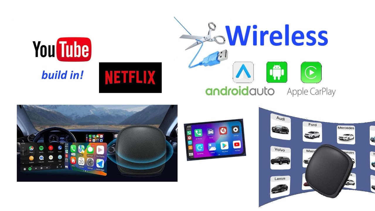 Mini AI box wireless Carplay with YouTube & Netflix! (All car