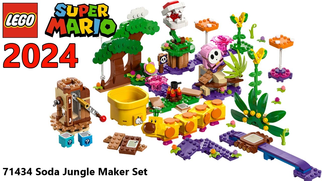 2024 Soda Jungle Maker Set | 71434 | LEGO Super Mario Instructions