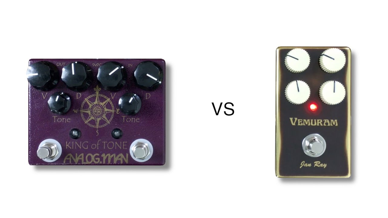 Analogman King of Tone vs Vemuram Jan Ray - YouTube