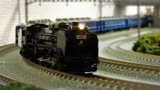 60fps!!】Nゲージ KATO D51 498号機＋12系 走行動画 - YouTube