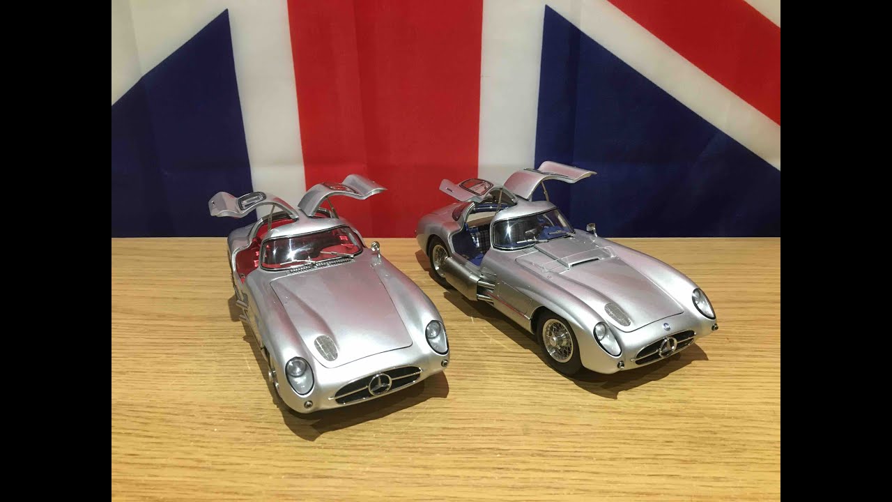 1:18 CMC 1955 Mercedes Benz 300 SLR Uhlenhaut Coupe - YouTube