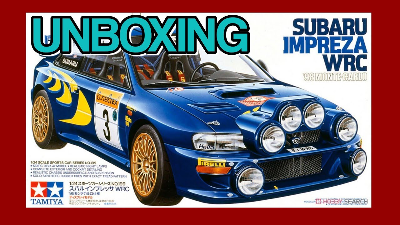 Unboxing the Tamiya Subaru Impreza 1998 WRC Colin McRae Monte