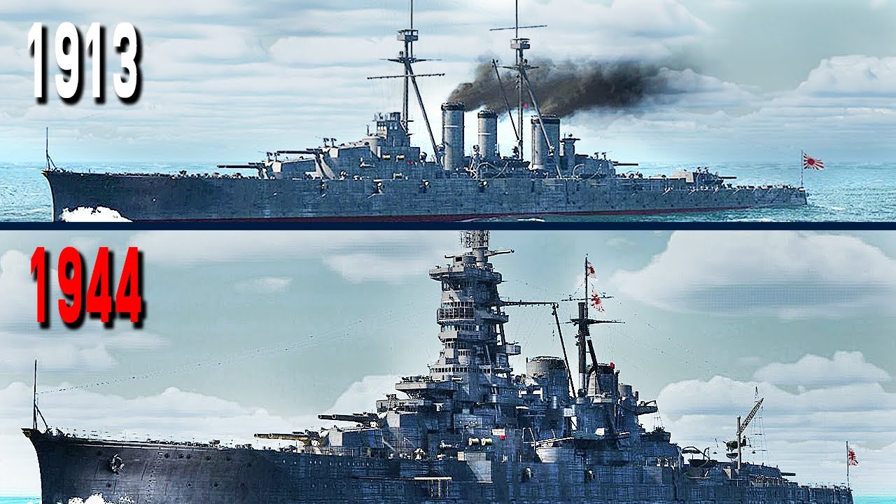 同じ艦！？】戦艦『金剛』の竣工時から最終時の姿を3DCGで検証してみた