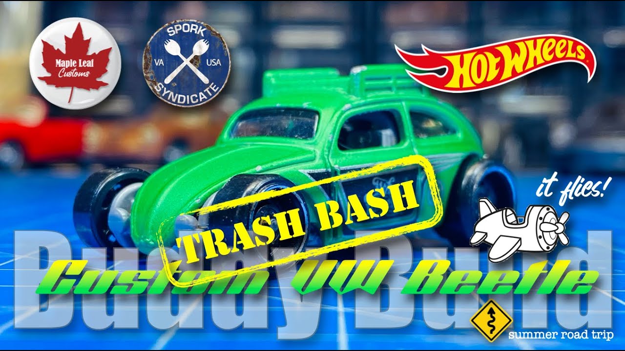 Hot Wheels Custom VW Beetle (312) Summer Road Trip with Spork
