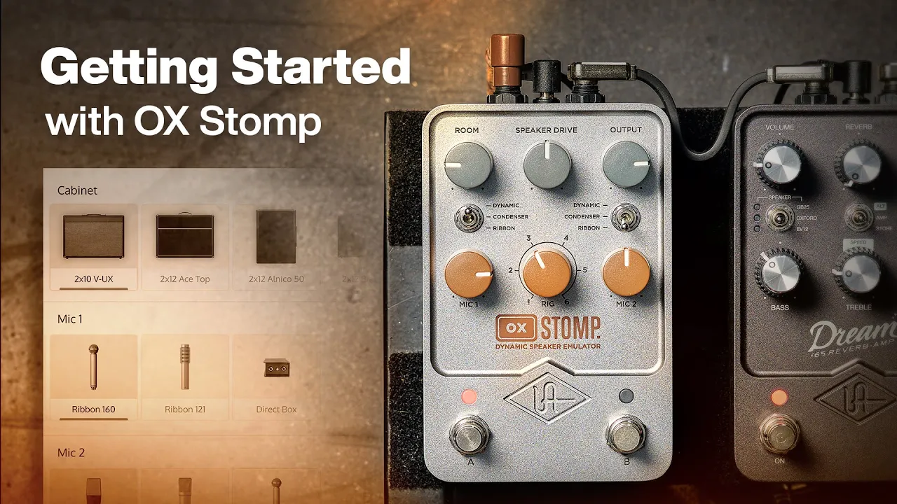 Universal Audio UAFX OX Stomp Dynamic Speaker Emulator Pedal