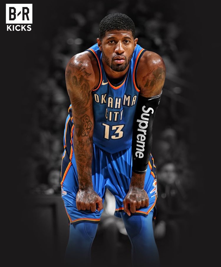 シュプリーム x ナイキ x NBA シューティングスリーブを選手が着けたら