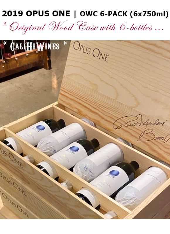 OPUS ONE 2019 OWC – ORIGINAL WOOD CASE (6x750ml) – CaliHiWines