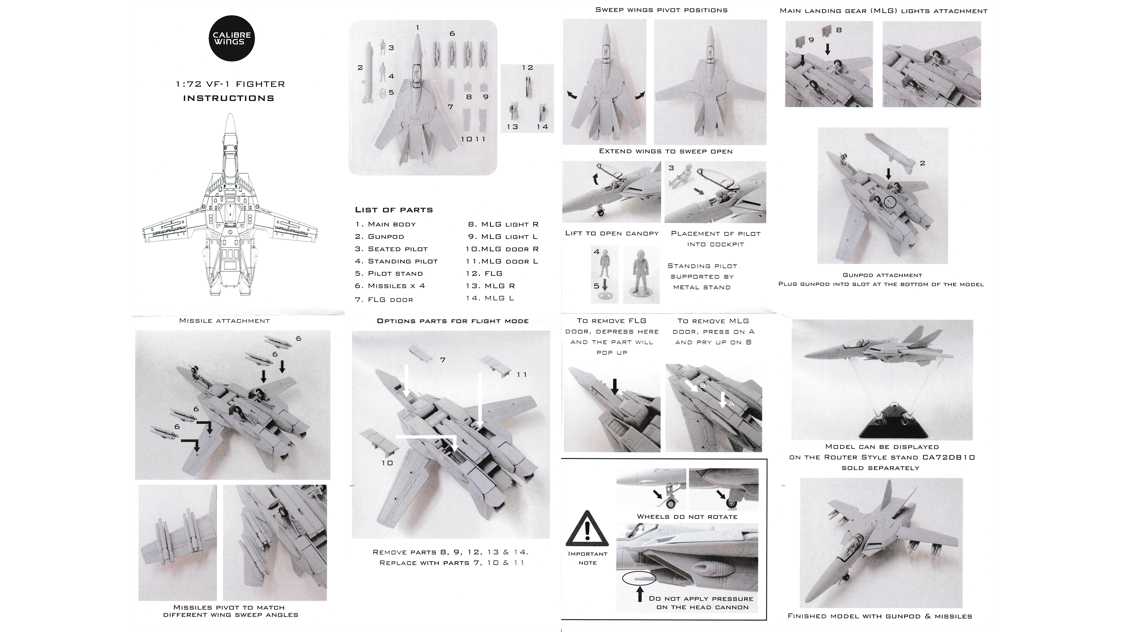 Calibre Wings 1/72 VF-1 Valkyrie Die-cast Models – Scorched Earth Toys