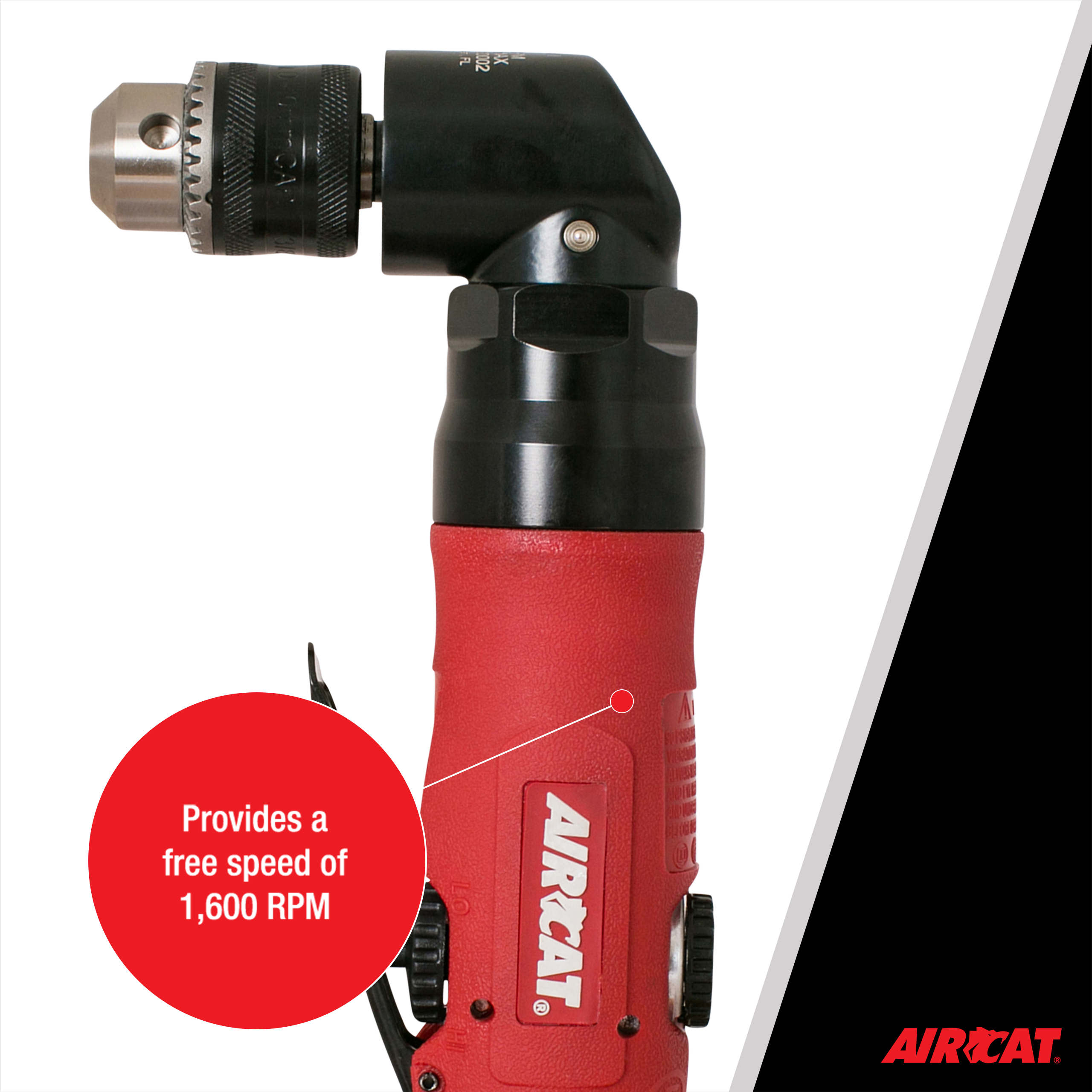 AIRCAT .75 HP 3/8″ ANGLE DRILL – AIRCAT Official Site