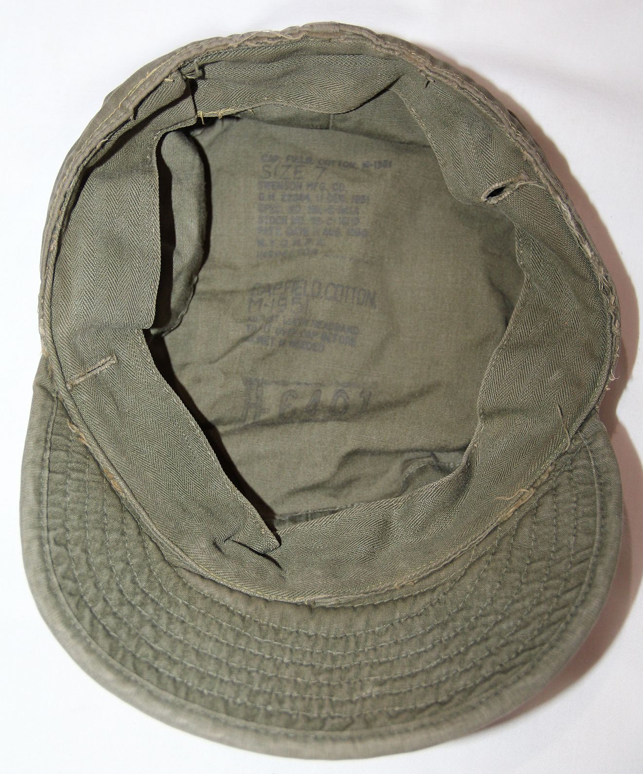 S017. KOREAN WAR M-1951 COMBAT FIELD CAP - B & B Militaria