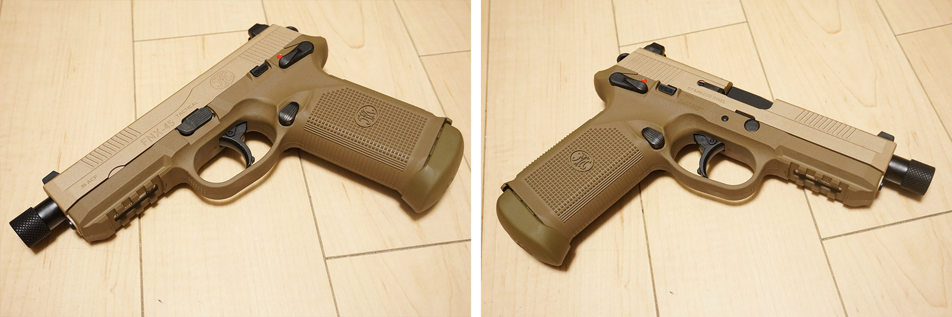 東京マルイ FNX-45 TACTICAL ガスブローバックハンドガンのレビュー