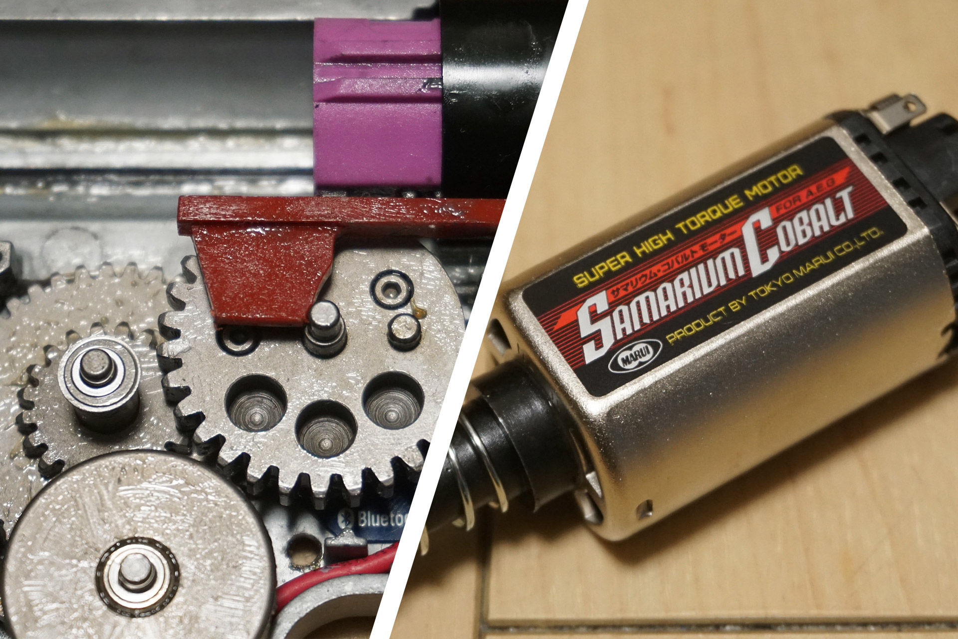 AOLS 18:1ギアと東京マルイ サマリウムコバルトモーターをSIG AIR MCX