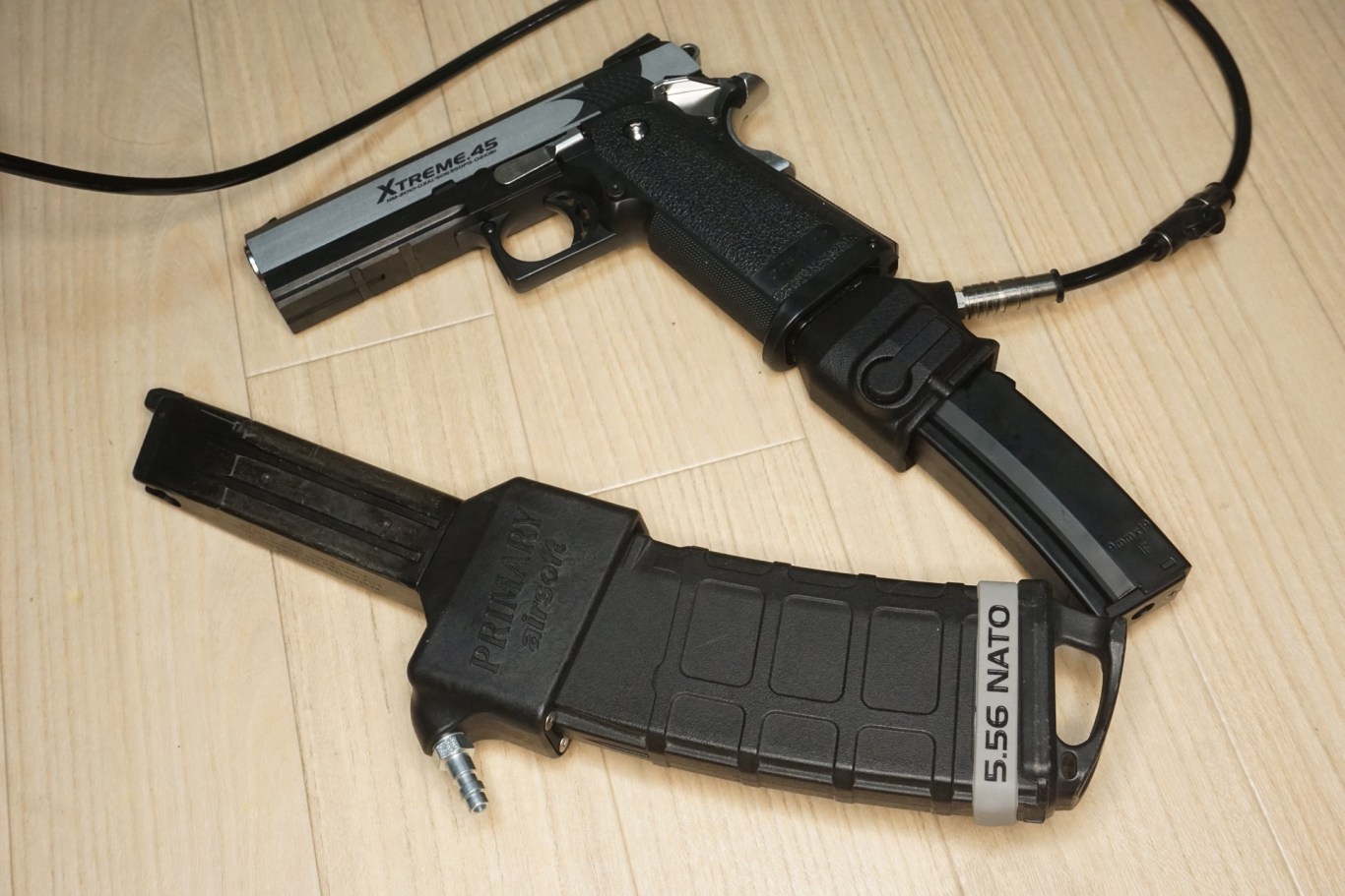 Primary Airsoft製のHi-Capaマガジンを外部ソース化しつつMP5やM4の
