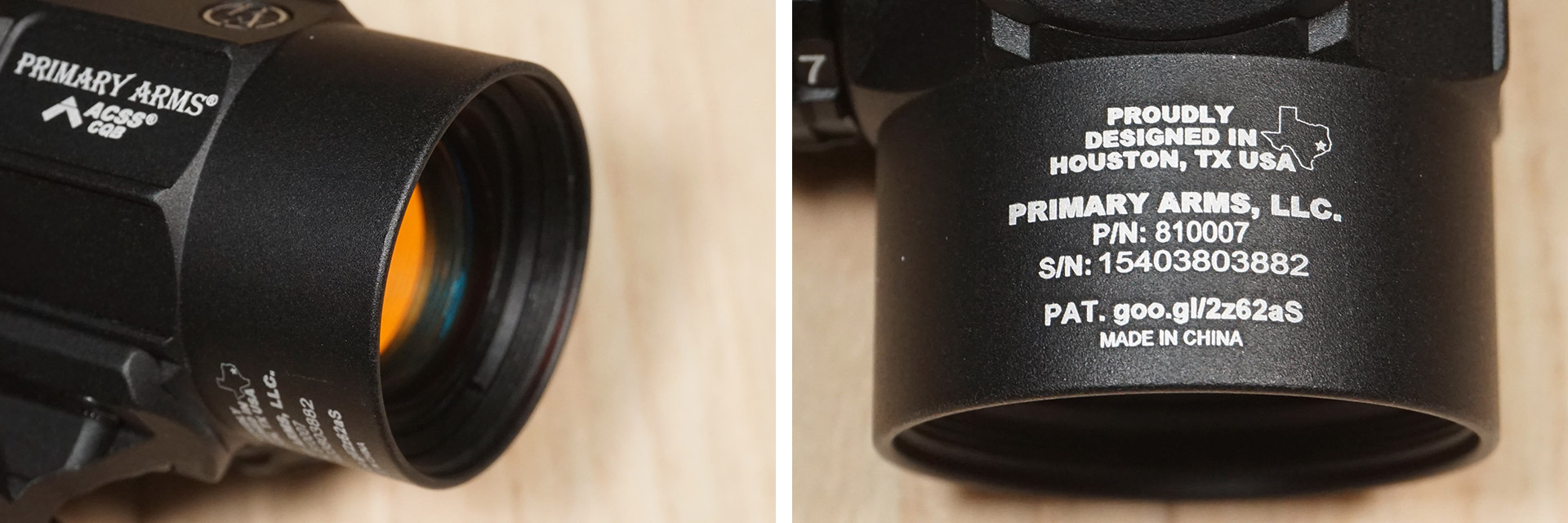 Primary Arms SLx MD-25 マイクロ レッドドット ACSS CQBレティクルを