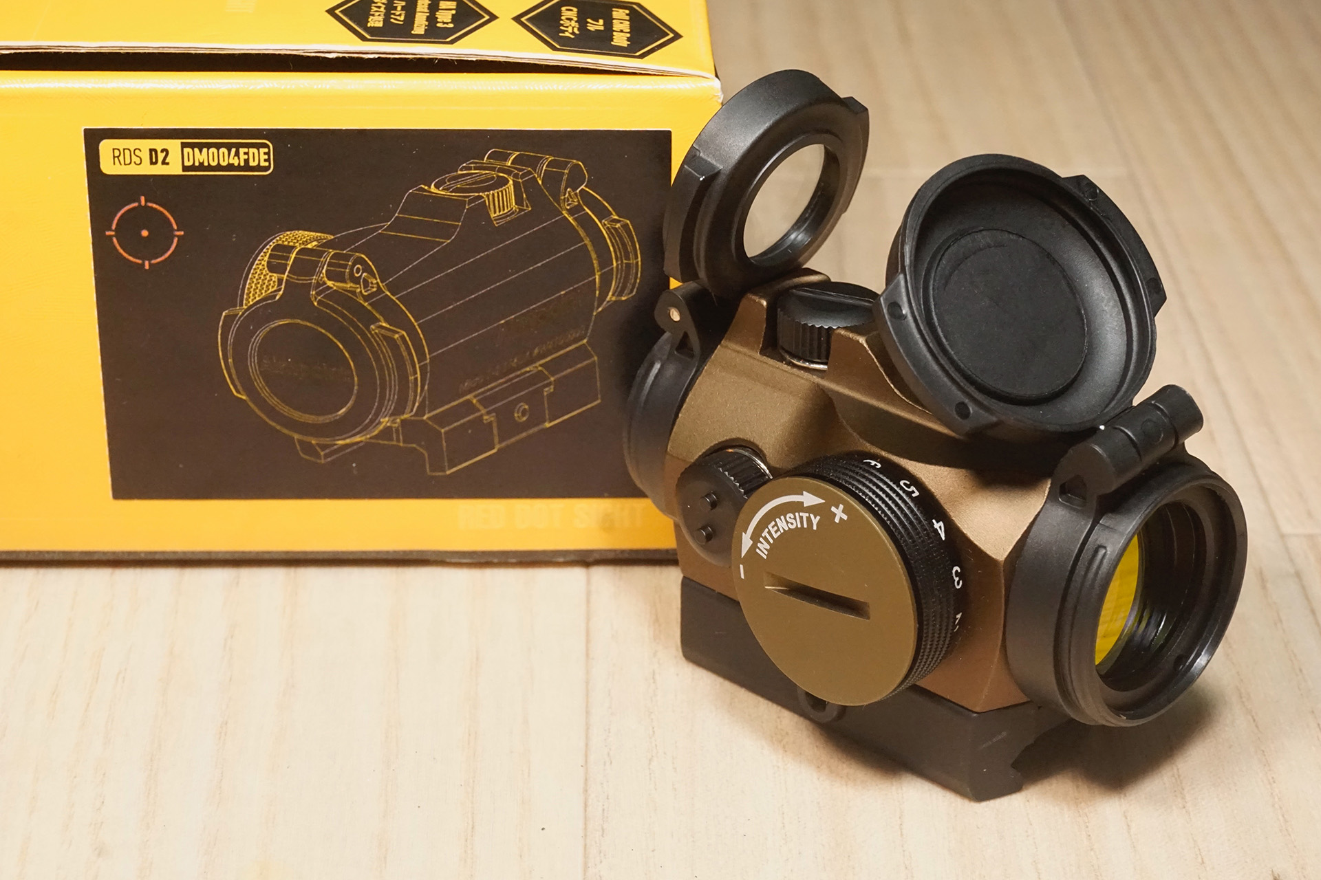 DMAG Red Dot Sight D2のFDEカラー+サークルレティクル+NVモード搭載