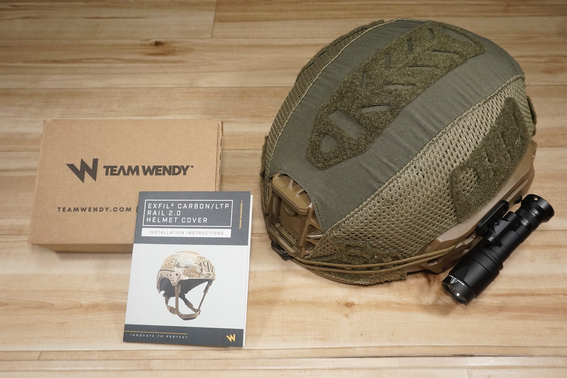 Team Wendy ヘルメットカバー EXFIL Carbon Size 1 & LTP with Rail