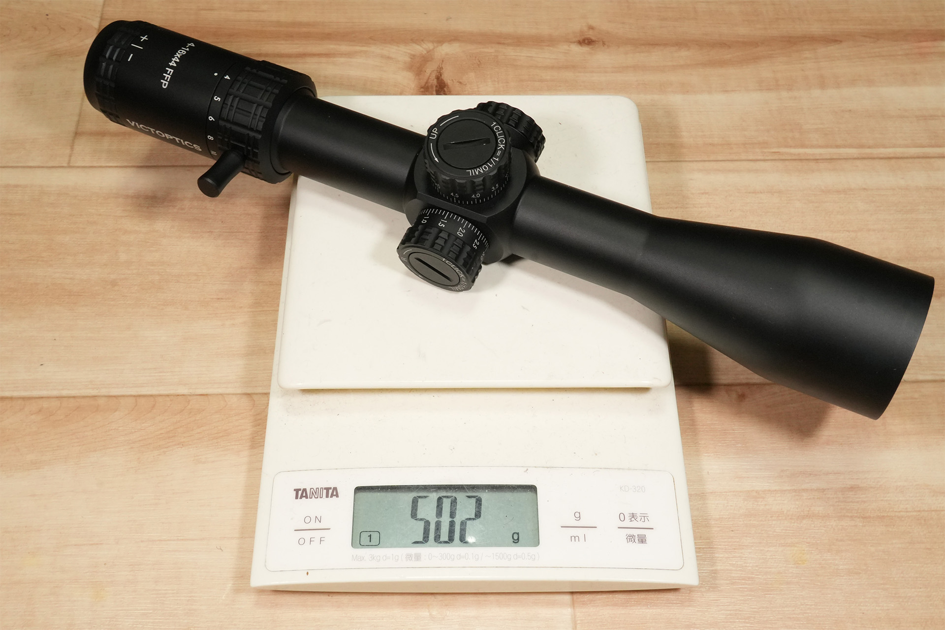 Victoptics初のFFPスコープ、S4 4-16×44 FFP ライフルスコープ(OPFF-01