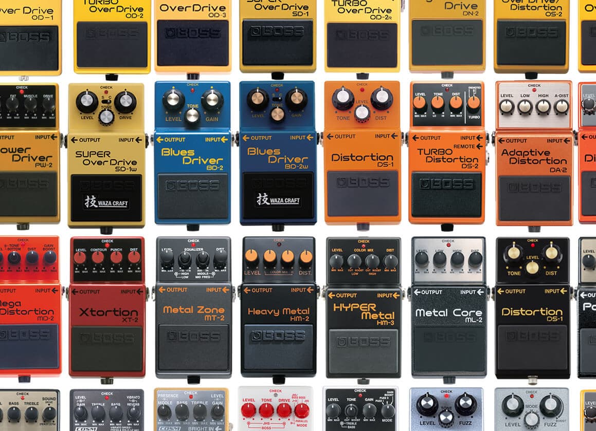 BOSSの歪みエフェクターの種類と特徴【エレキギター博士】