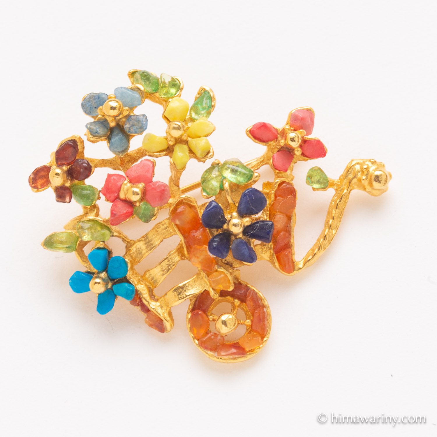 Swoboda スワボダ-天然石-ビタミンフラワー花車・ヴィンテージ