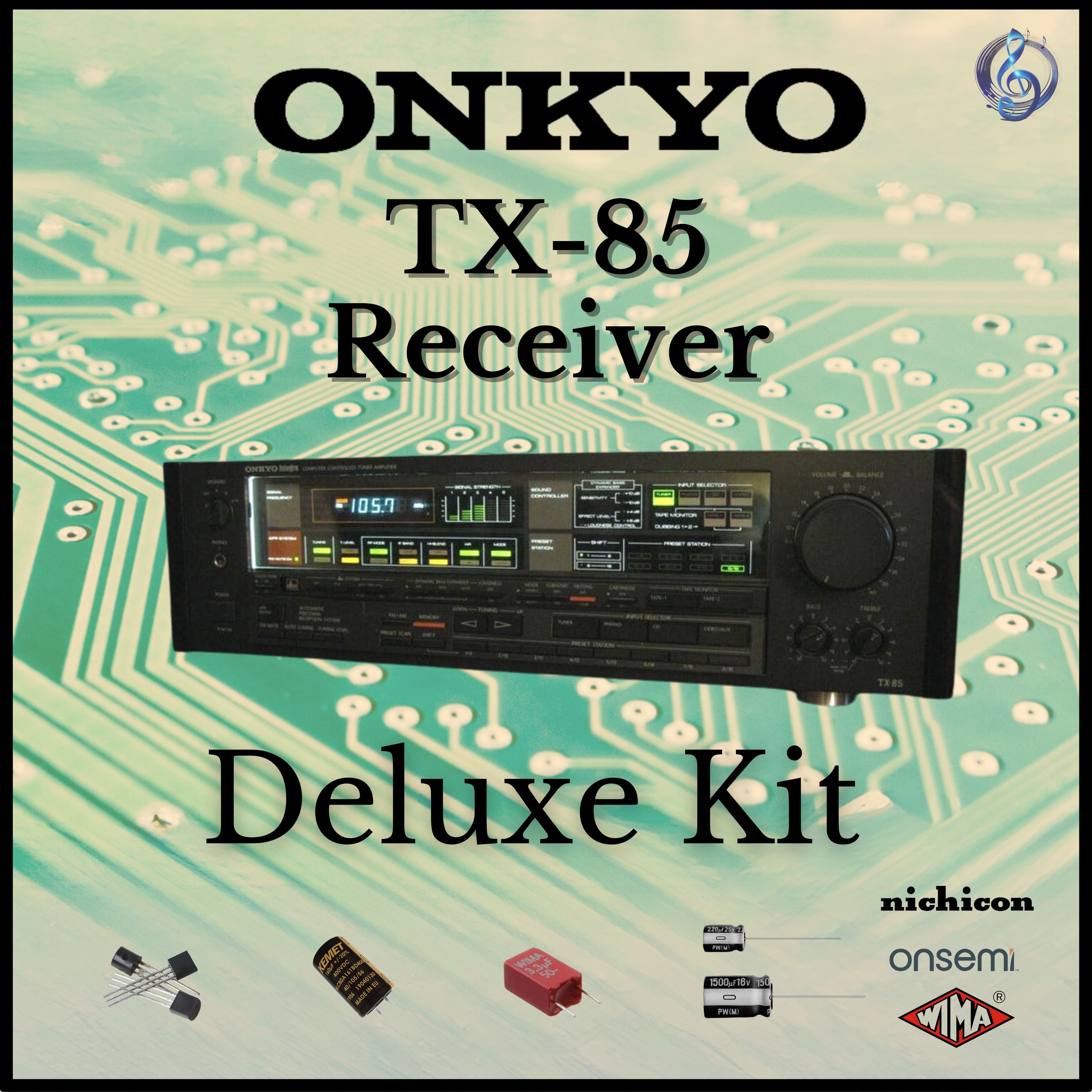 Onkyo TX-85 Restoration Kit – Deluxe – Stereo Hifi Restoration Kit