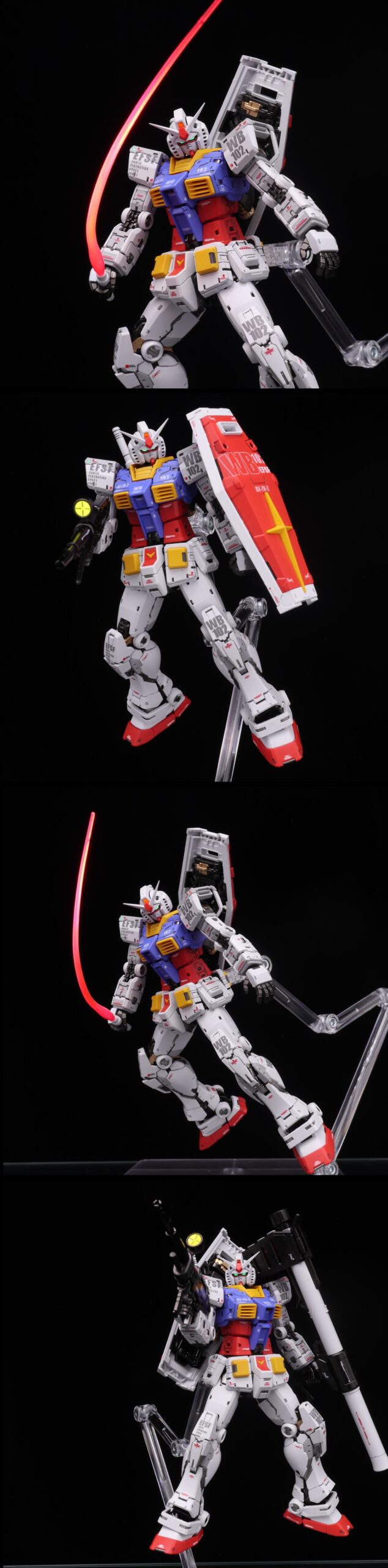 RG 1/144 RX-78-2 ガンダム Ver.2.0 カトキ風 水転写デカール使用 改修