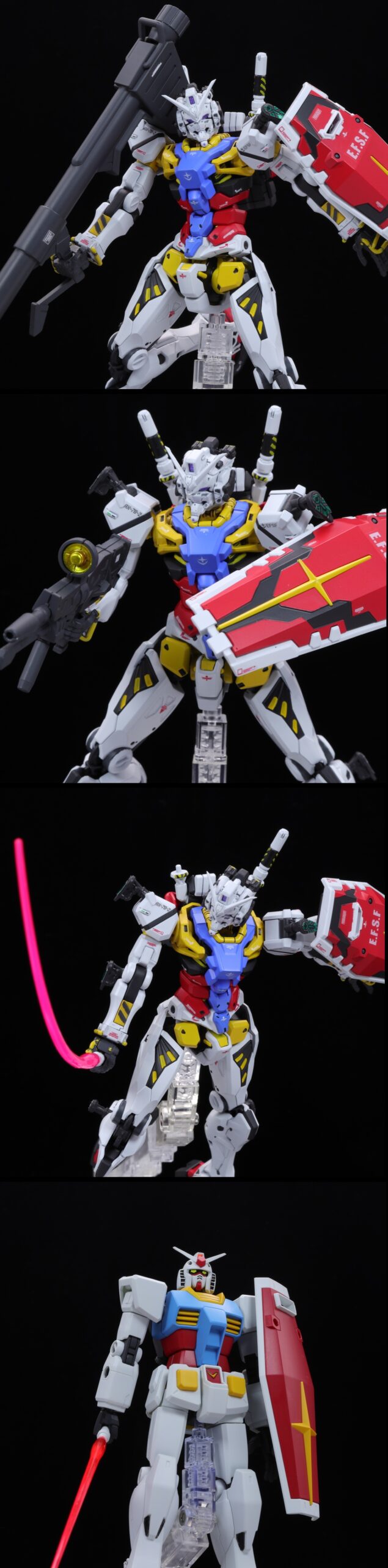 HG 1/144 白いガンダム 正史ガンダム（HGUCガンダム）付き 赤い