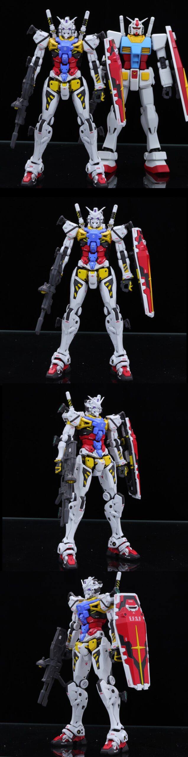 HG 1/144 白いガンダム 正史ガンダム（HGUCガンダム）付き 赤い