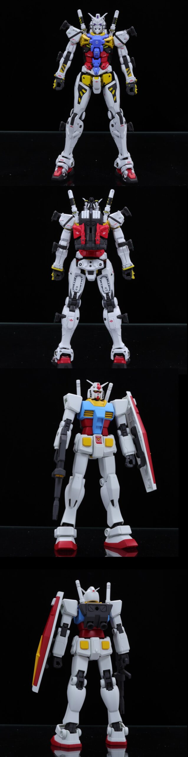 HG 1/144 白いガンダム 正史ガンダム（HGUCガンダム）付き 赤い