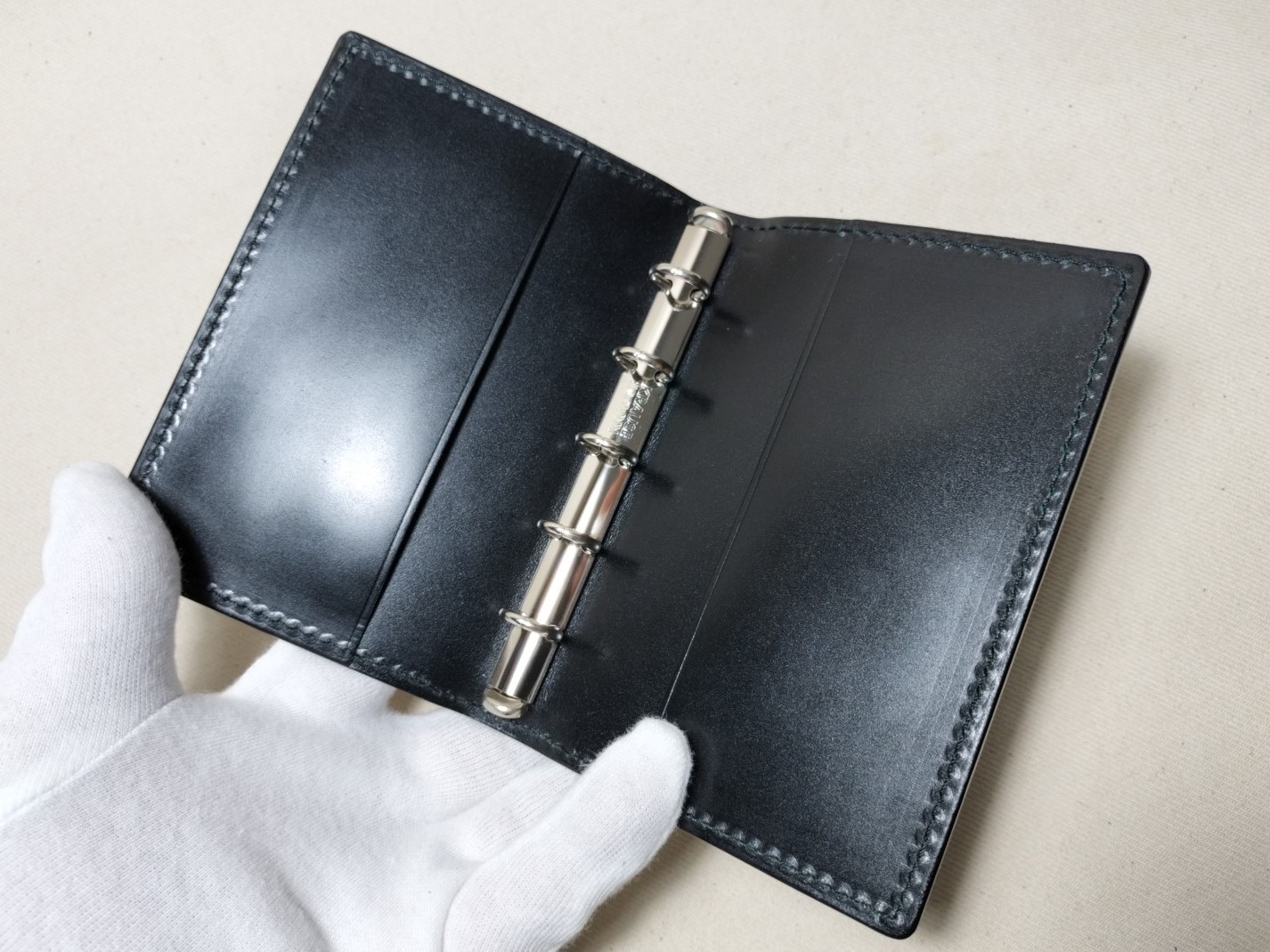 コードバンM5システム手帳231115 | 革工房ノーツオーダーメイド革製品