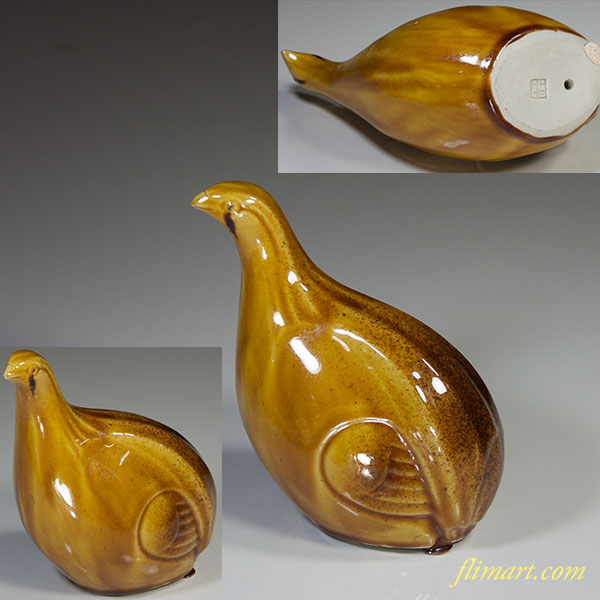 九谷浅蔵五十吉鶉置物 | 和食器リサイクル通販専門店フリマート