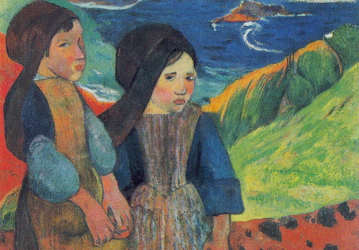 ゴーギャン『海辺に立つブルターニュの少女たち』 | 西洋美術と日本の