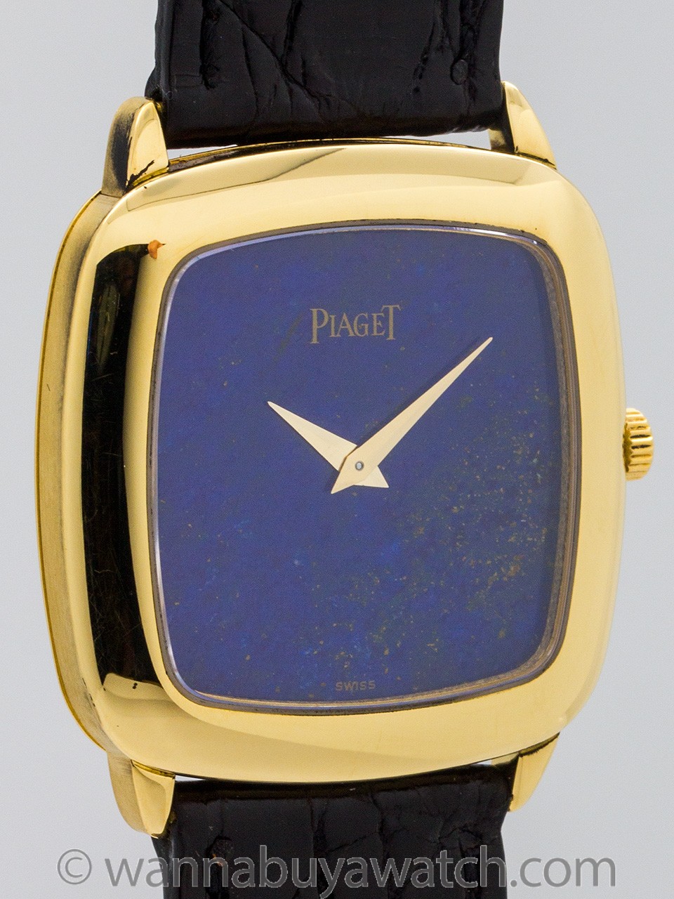 Vintage Piaget 18K YG Lapis Lazuli Dial circa 1970's